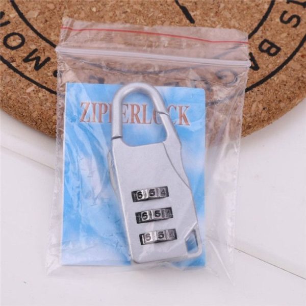 5pcs Luggage Mini Combination Lock Zinc Alloy Padlock (Black) - Image 6