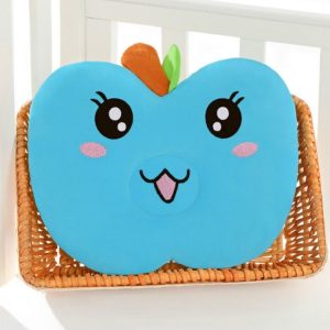 Kids Cartoon Apple Shaped Baby Pillow (Blue)