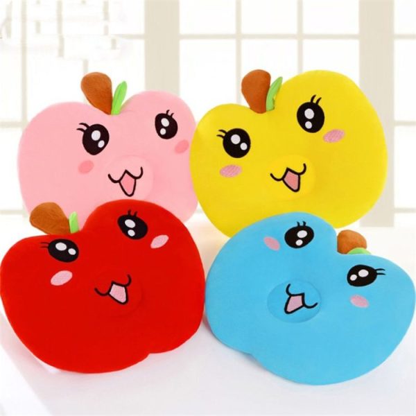 Kids Cartoon Apple Shaped Baby Pillow (Blue) - Image 6