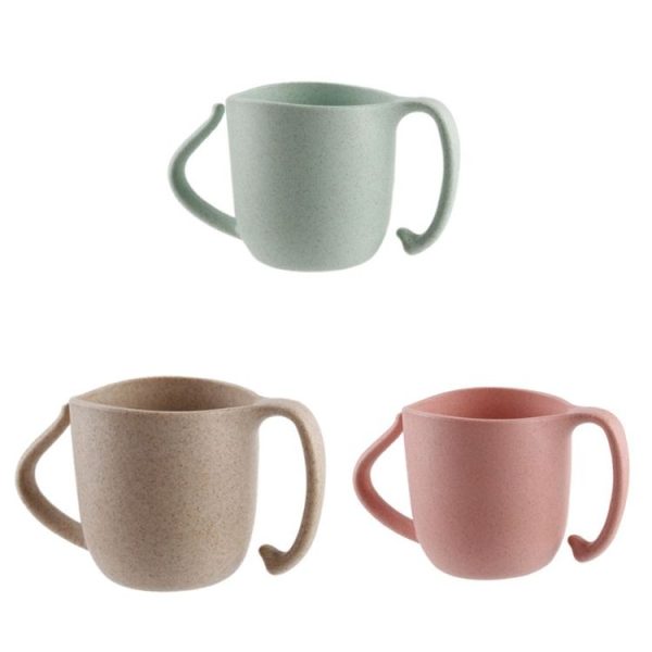 Children Wheat Fiber Drinking Cup Anti-Scalding Milk Cup (Wheat) - Image 3