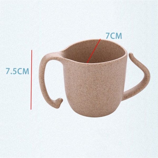 Children Wheat Fiber Drinking Cup Anti-Scalding Milk Cup (Wheat) - Image 6