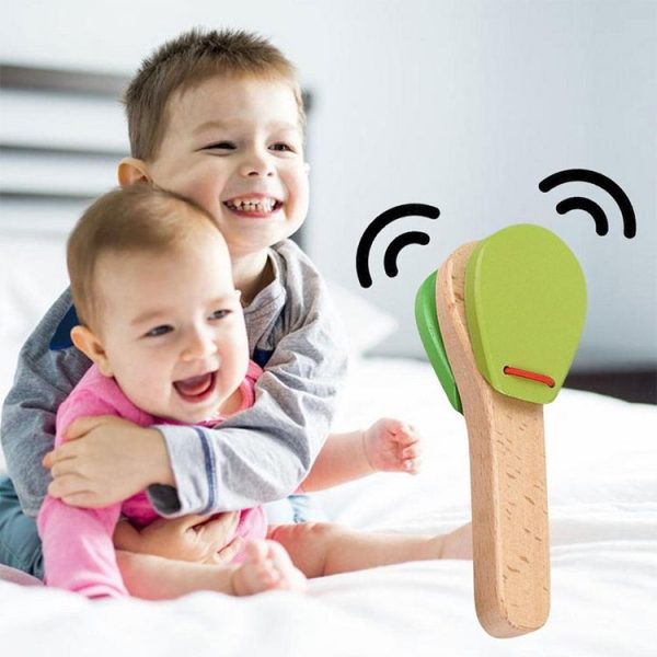 4 PCS Creative Wooden Castanets Clapper Children Early Education Music Toys, Random Color - Image 5