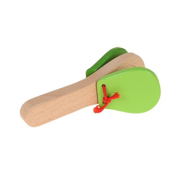 4 PCS Creative Wooden Castanets Clapper Children Early Education Music Toys, Random Color - Image 6