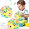 Soft Rubber Cartoon Bee Hand Knocking Rattle Dumbbell Early Educational Toy for Kid Hand Bell Baby Toy (Bee rattle)