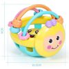 Soft Rubber Cartoon Bee Hand Knocking Rattle Dumbbell Early Educational Toy for Kid Hand Bell Baby Toy (Bee rattle) - Image 3