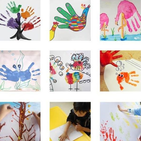 3 PCS DIY Kids Finger Painting Drawing Toys Baby Funny Graffiti Non-toxic Washable Paints Inkpad - Image 4