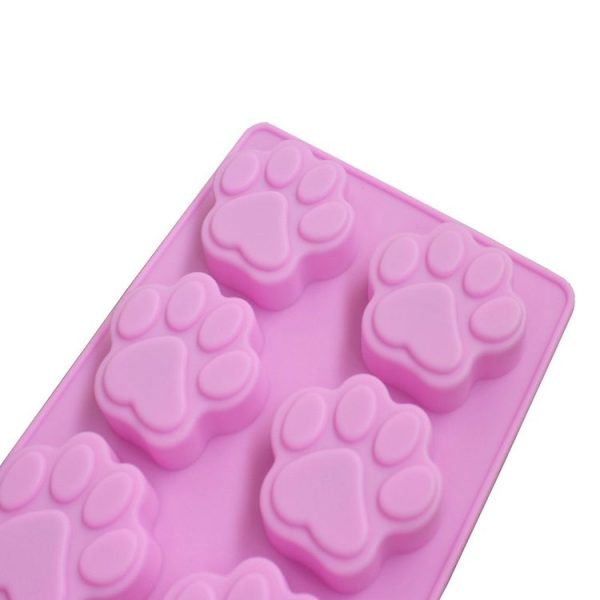 3 PCS Paw Soap Ice Cream Chocolate Cake Silicone Mold (Pink) - Image 4
