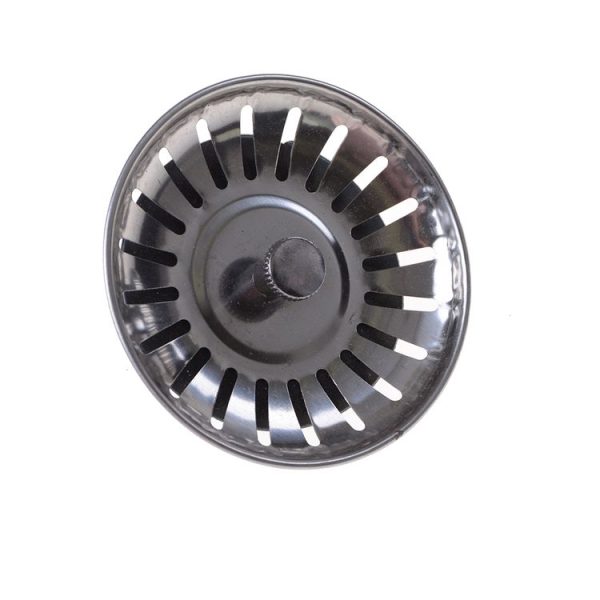 Stainless Steel Bathroom Kitchen Sink Strainer Flume Cover - Image 2