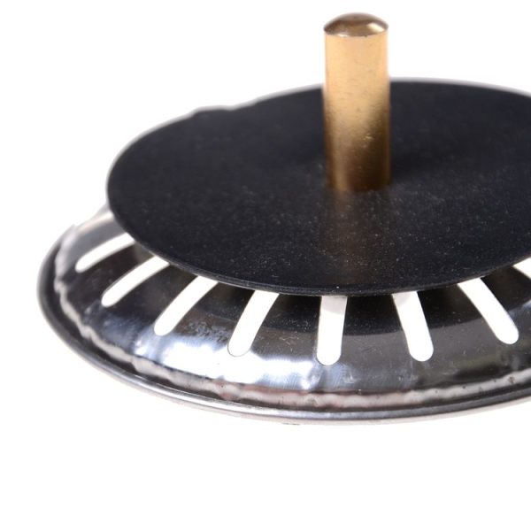 Stainless Steel Bathroom Kitchen Sink Strainer Flume Cover - Image 5