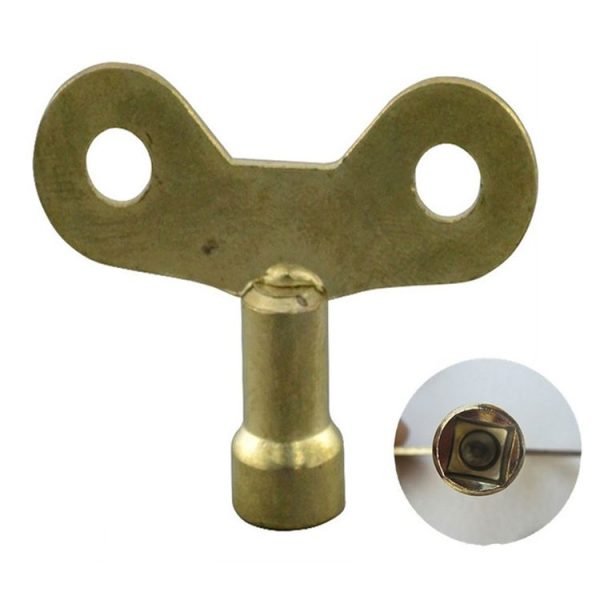 5 PCS Faucet Key Solid Brass Lock Radiator Plumbing Drainage Square Hole Socket Faucet Key - Image 2