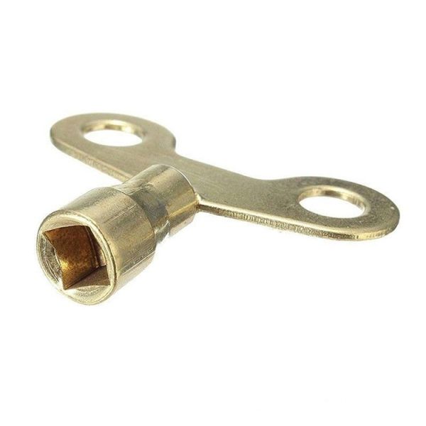 5 PCS Faucet Key Solid Brass Lock Radiator Plumbing Drainage Square Hole Socket Faucet Key - Image 3