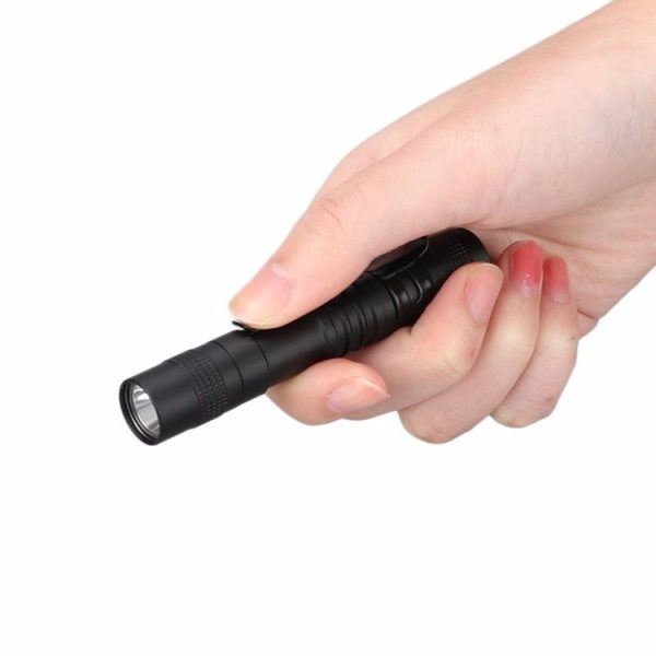 Mini LED Pen-shaped Strong Flashlight Pen Clip Torch, Size: 9.1cm - Image 5