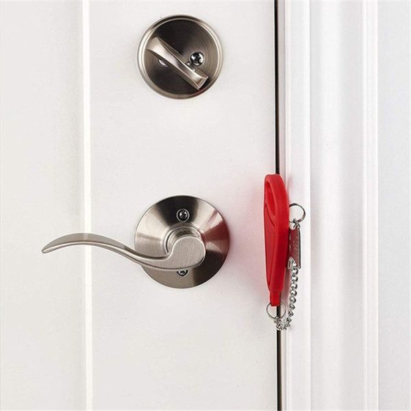 Portable Security Lock Door Lock Anti-theft Lock, Style: Black Triangle - Image 4