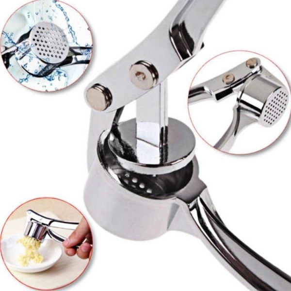 Kitchen Handheld Stainless Steel Ginger Garlic Crusher Garlic Puree Machine - Image 4