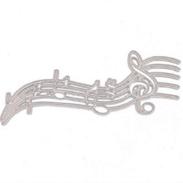Musical Notes Staff Cutting Knife Die Cutting Book Greeting Card Album DIY Embossing Mold - Image 2