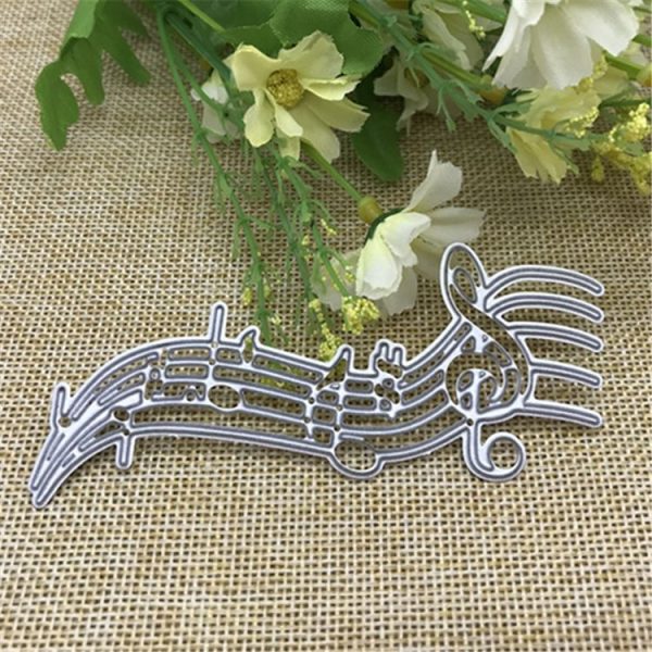 Musical Notes Staff Cutting Knife Die Cutting Book Greeting Card Album DIY Embossing Mold - Image 3