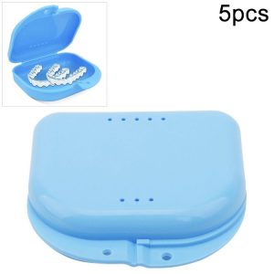 5pcs Perforated Storage Box Orthosis Box with Holes (Blue)
