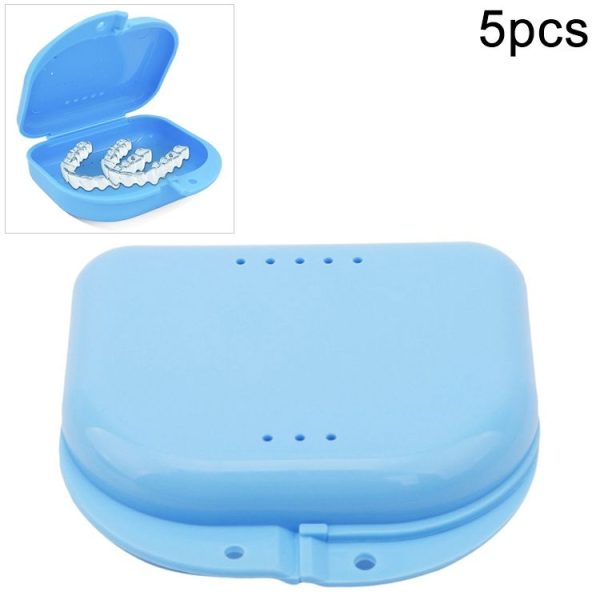 5pcs Perforated Storage Box Orthosis Box with Holes (Blue)