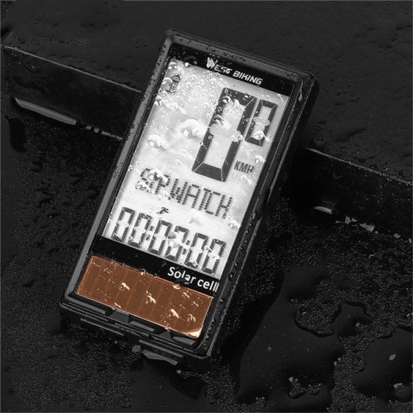 WEST BIKING Wireless Solar Code Table Mountain Road Bike Large Character Code Table Five Language Waterproof Speedometer - Image 3