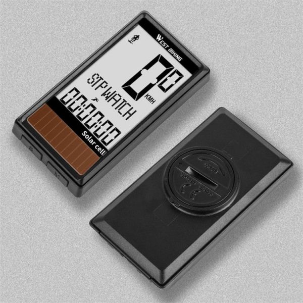 WEST BIKING Wireless Solar Code Table Mountain Road Bike Large Character Code Table Five Language Waterproof Speedometer - Image 7