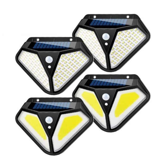 102 LED Solar Wall Lamp Body Induction Garden Lamp Villa Waterproof Outdoor Lighting Street Lamp - Image 3