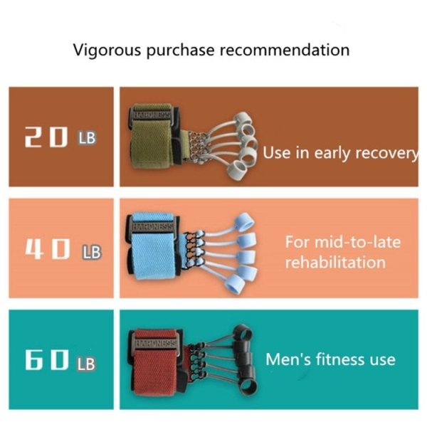 Finger Flexion and Extension Training Device Yoga Fitness Exercise Equipment Finger Force Grip Device, Weight: 20lbs - Image 4