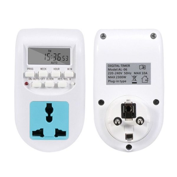 AL-06 220-240V Digital Timer Switch Socket, EU Plug