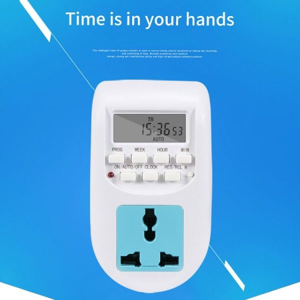 AL-06 220-240V Digital Timer Switch Socket, EU Plug - Image 2