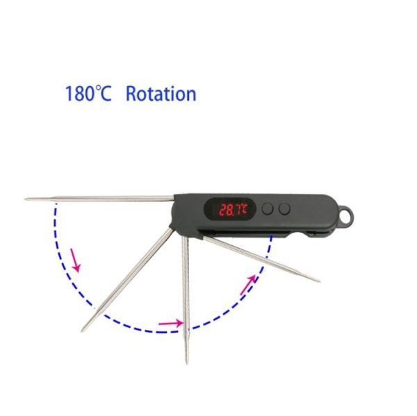 Folding Digital Meat Thermometer Probe Wireless Instant Read Kitchen Cooking Food Long Stainless Steel Probe BBQ Thermometer - Image 5