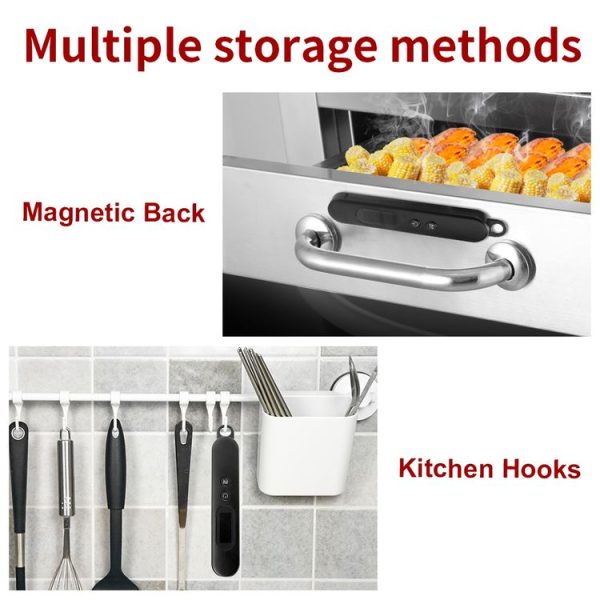 Folding Digital Meat Thermometer Probe Wireless Instant Read Kitchen Cooking Food Long Stainless Steel Probe BBQ Thermometer - Image 8