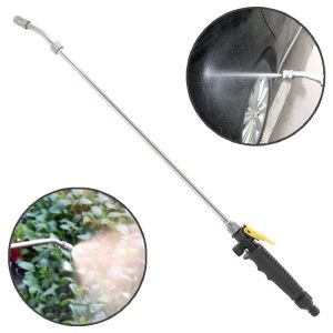 Garden Water Guns Stainless Steel Multifunction High Pressure Car Wash Spray Nozzle Hose Wand, Specification: 72cm