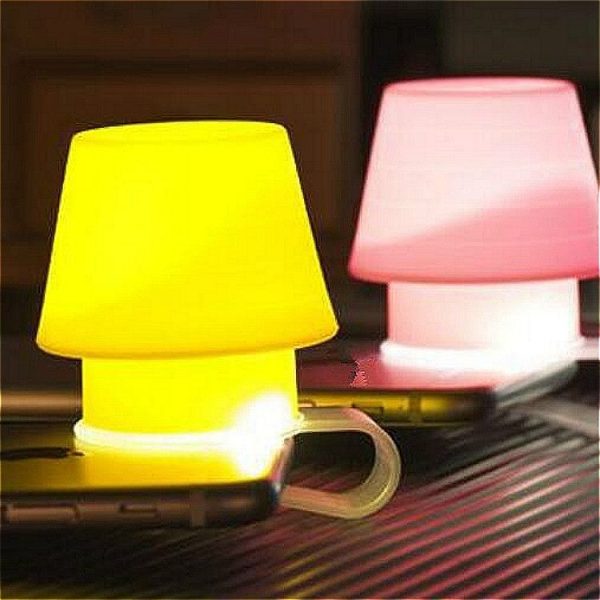 Creative Phone Holder Silicone Samall Lamp Shade Phone Nightlight, Random Color Delivery - Image 6