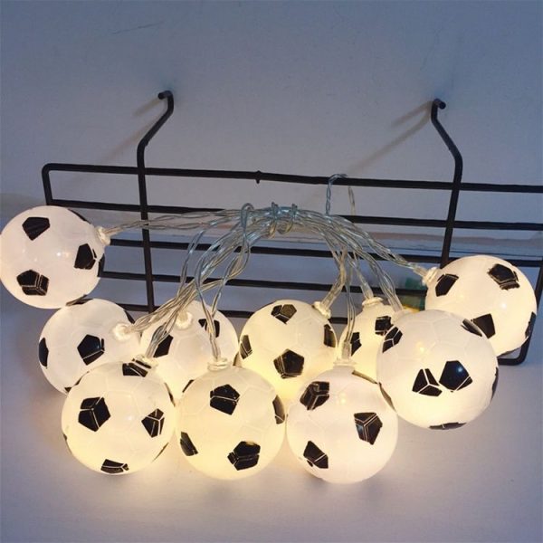 1m 10 LEDs Football Lantern String KTV Creative LED Decorative Light (Colors Light) - Image 3