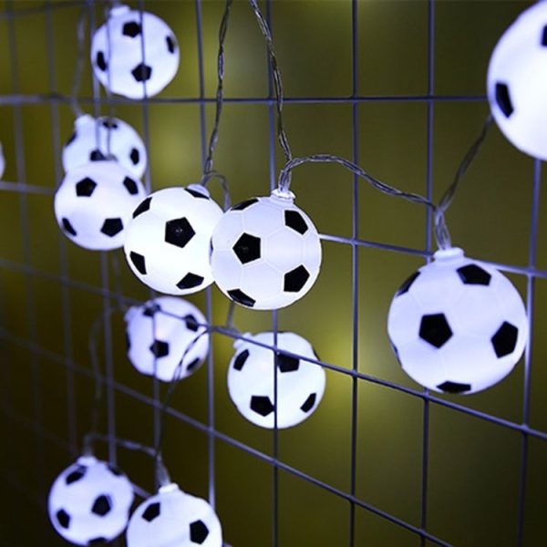 2m 20 LEDs Football Lantern String KTV Creative LED Decorative Light (White Light)