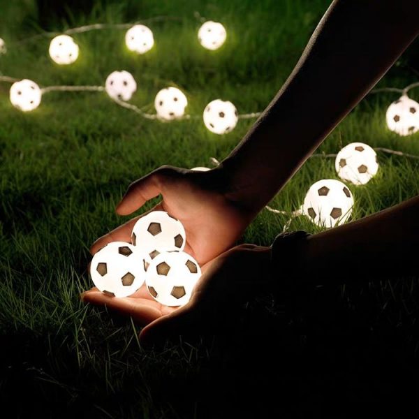 2m 20 LEDs Football Lantern String KTV Creative LED Decorative Light (White Light) - Image 3