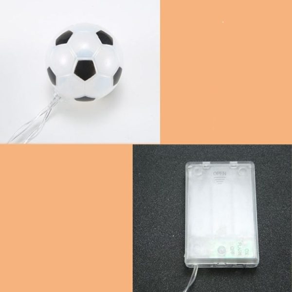 2m 20 LEDs Football Lantern String KTV Creative LED Decorative Light (White Light) - Image 5