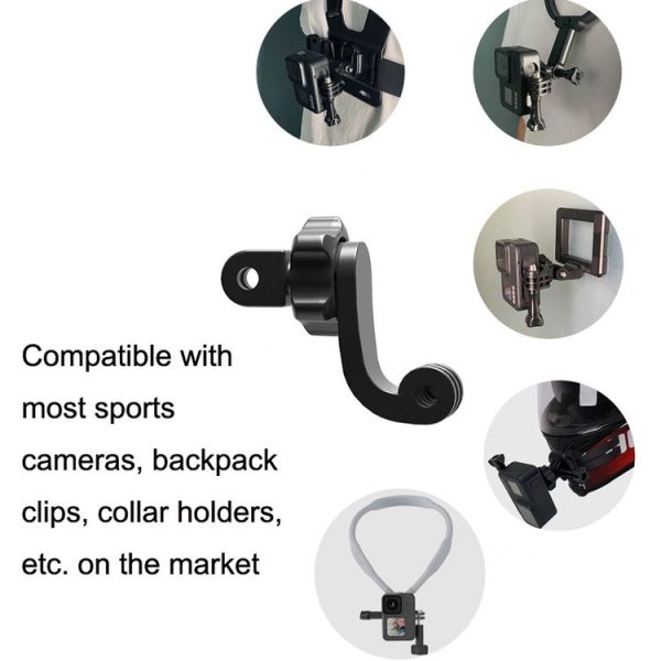 TELESIN Centered Universal Bend Arm Sports Camera Accessories For GoPro HERO11 Black / HERO9 Black / DJI Osmo Action 3 - Image 5