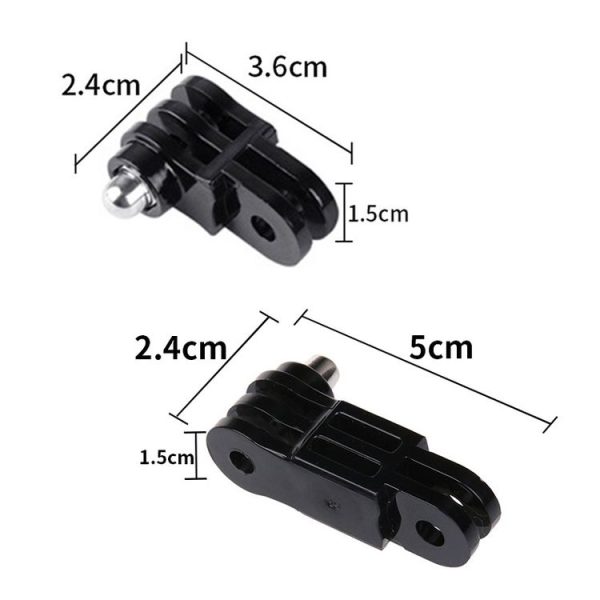 Same Direction Short Adapter TELESIN Screw Adapter Adjustment Arm For GoPro Hero12 Black / Hero11 / 10 / 9 / 8 / 7 / 6 / 5, Insta360 Ace / Ace Pro, DJI Osmo Action 4 and Other Action Cameras - Image 3