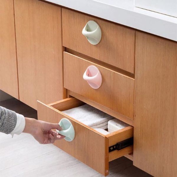 Multifunctional Plastic Furniture Door Handle Cabinet Pulls (Green) - Image 4