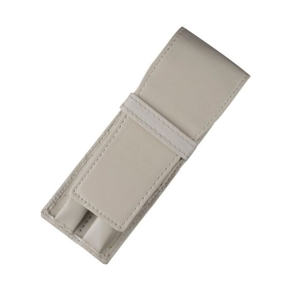 Double Pen Case Roller Pen Case Birthday Present Business Office Accessories (White) - Image 3