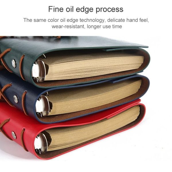 P697 Creative Corsair Anchor Stationery Notepad Office Supplies School Cute Retro Spiral Notebook Diary Book (Blue) - Image 6