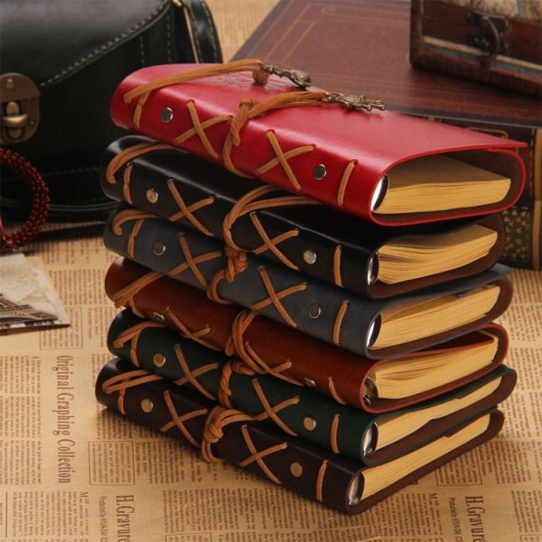 P697 Creative Corsair Anchor Stationery Notepad Office Supplies School Cute Retro Spiral Notebook Diary Book (Blue) - Image 9