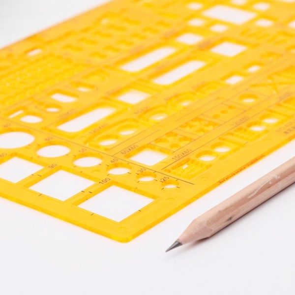Ruler Universal Furniture Construction Template Ruler School Accessories - Image 4