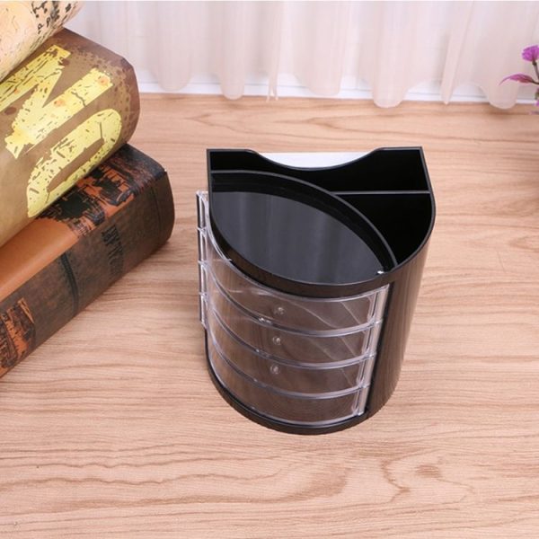 Pen Holder Pen Pencil Holder Desktop Drawer Organizer Makeup Storage Box with Notes - Image 4
