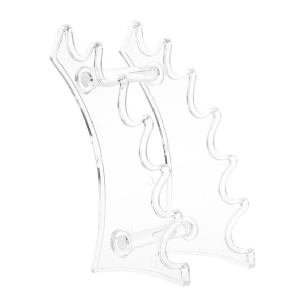 Pen Holders Makeup Brush Eyeshadow Pencil Pen Display Stand 6 Rooms Rack Desk Organizer Stationery (Clear) - Image 2