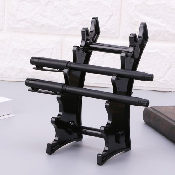 Pen Holders Makeup Brush Eyeshadow Pencil Pen Display Stand 6 Rooms Rack Desk Organizer Stationery (Clear) - Image 6