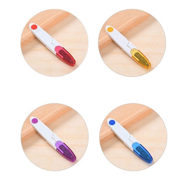 Plastic Cross Embroidery Sewing Snip Thread Sewing Cutter Scissors, Random Color Delivery - Image 6