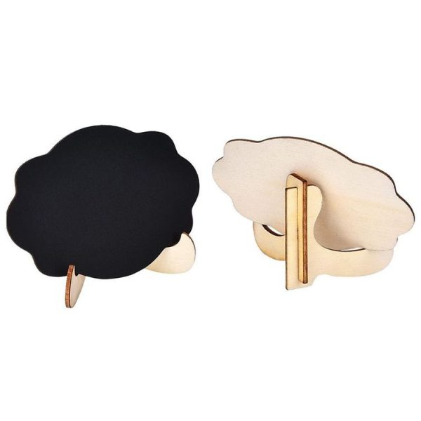 20 Sets Mini Butterfly Chalkboard Signs Small Blackboard with Wooden Frame Easel Kids Craft Party Wedding Decoration - Image 3