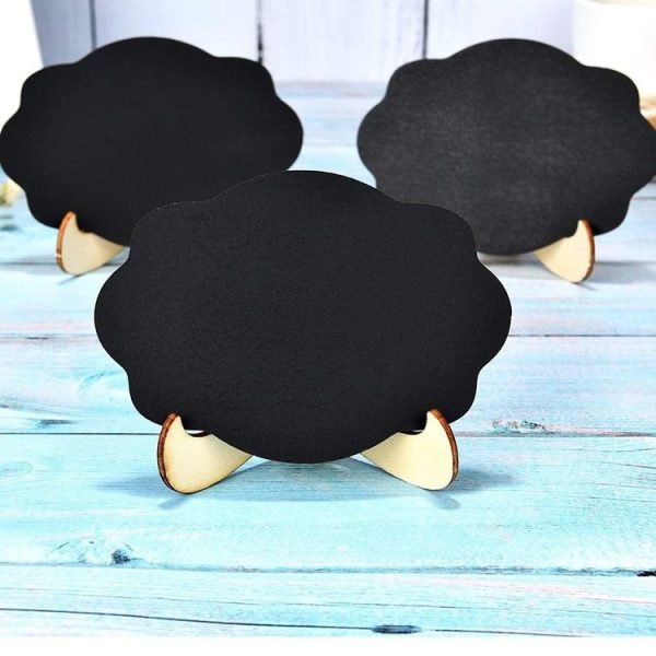 20 Sets Mini Butterfly Chalkboard Signs Small Blackboard with Wooden Frame Easel Kids Craft Party Wedding Decoration - Image 5
