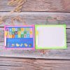 White Board Dry Wipe Board Mini Drawing Whiteboard Small Hanging Board with Marker Pen, Random Color Delivery